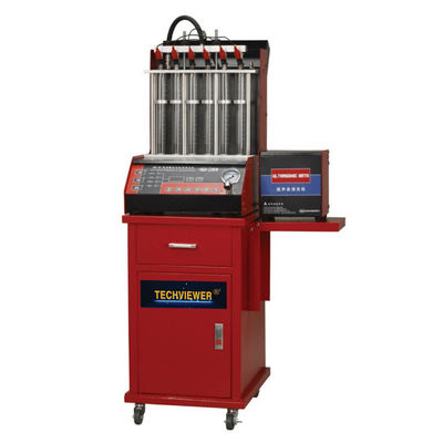 جودة  Ultrasonic Auto Fuel Injector Tester And Cleaner 6 Nozzle For Vehicle مصنع